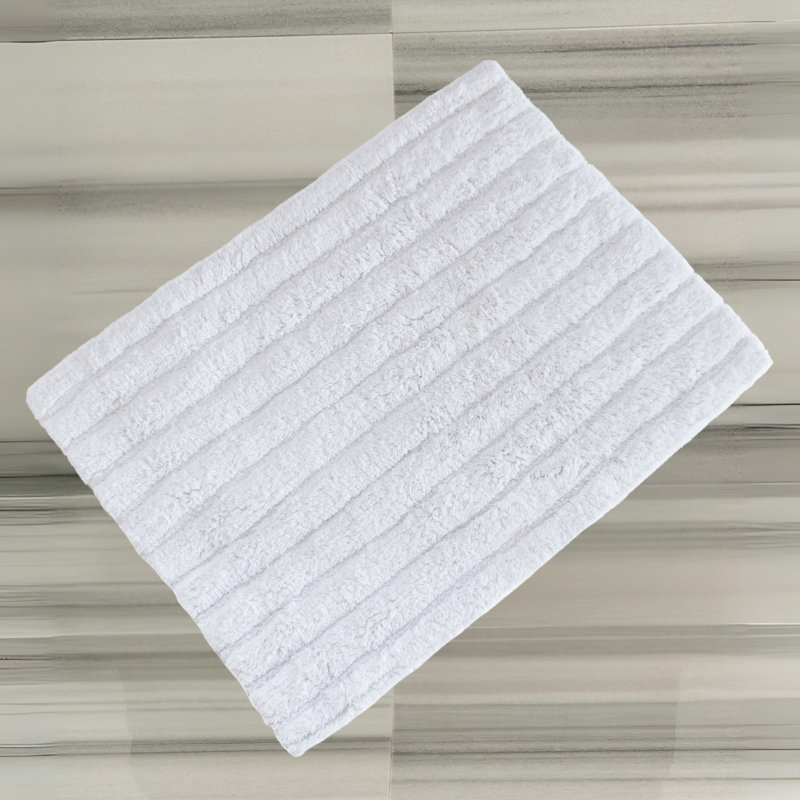 Tapis de bain Milano, L 24 po x l 17 po, Blanc