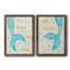 «Mermaid Dream», art textuel sur toile 2 pièces-1025750524-1025750522