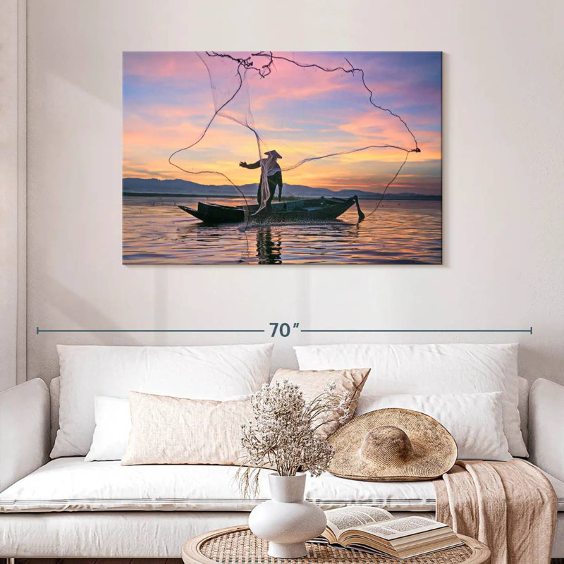 Senne Freshwater Fishing, 30" H x 45" W