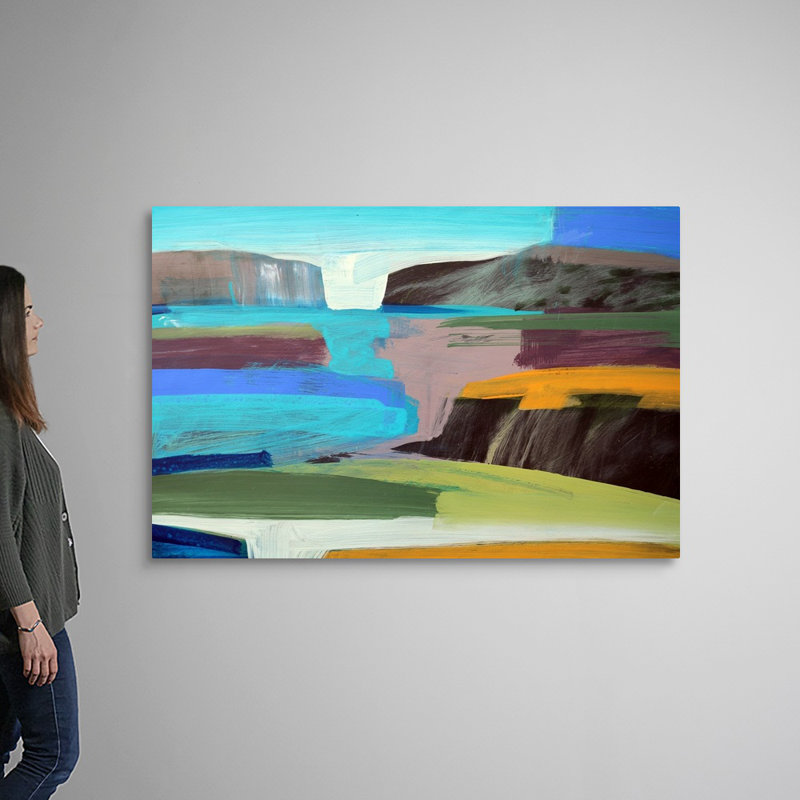 «Coastal» par Paul Powis - reproduction d'art sur toile, H 40 po x l 60 po x P 1,25 po, Toile tendue