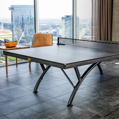 STIGA Raven - Contemporary + Modern Indoor Table Tennis Table - Tournament Grade Net Set