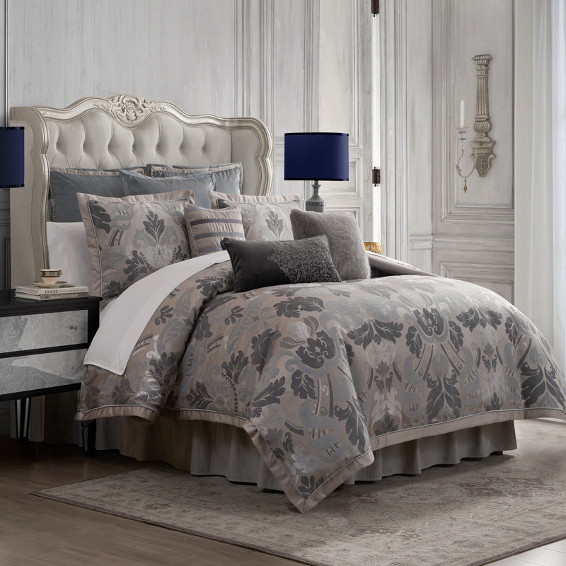 Ensemble d'édredon Lorna Mocha Cal King, Édredon très grand lit californien + 2 taies dé