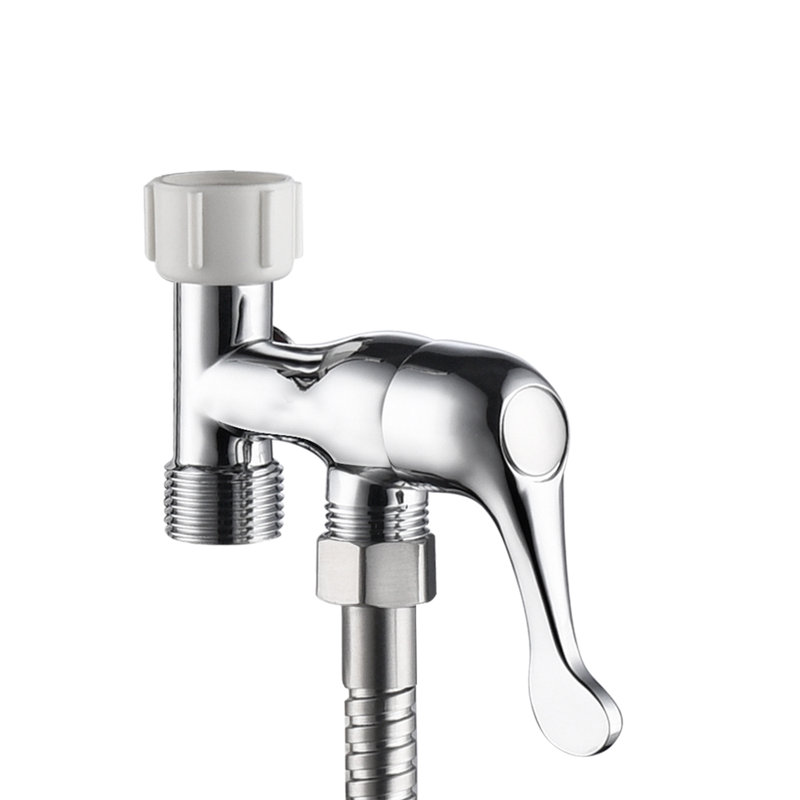 Elongated Hand Held Bidet, Silver
