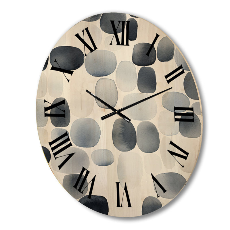 Horloge murale en bois surdimensionnée rétro, Petit