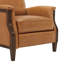 Fauteuil inclinable manuel en cuir véritable Liauro de 32,3 po de largeur avec cadre en bois massif (ensemble de 2)-769439673