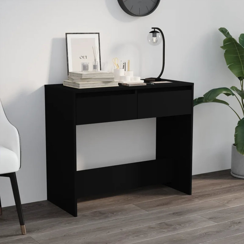 Isaish Console Table, Black, 76.5cm H x 89cm W x 41cm D