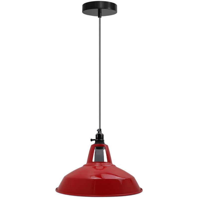 Monhegan 1 - Light Dome Pendant, Red