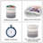Decorative Woven Laundry Basket With Handles,80L,Storage Bin For Toys, Pillows, Blankets, Clothes (Gray)-333008017