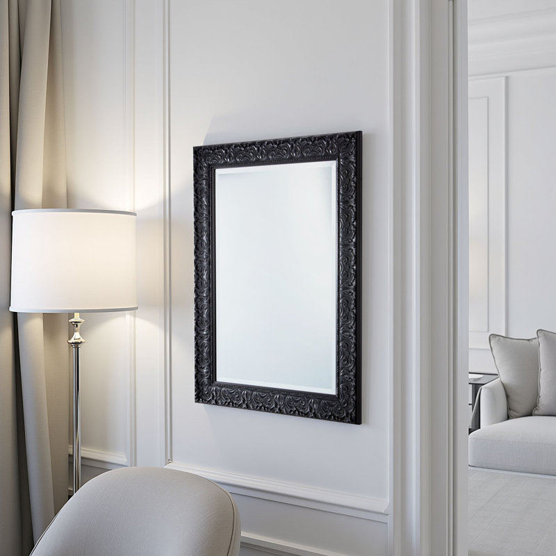 Rectangle Mirror, Black, 102.5 cm H x 74.5 cm W