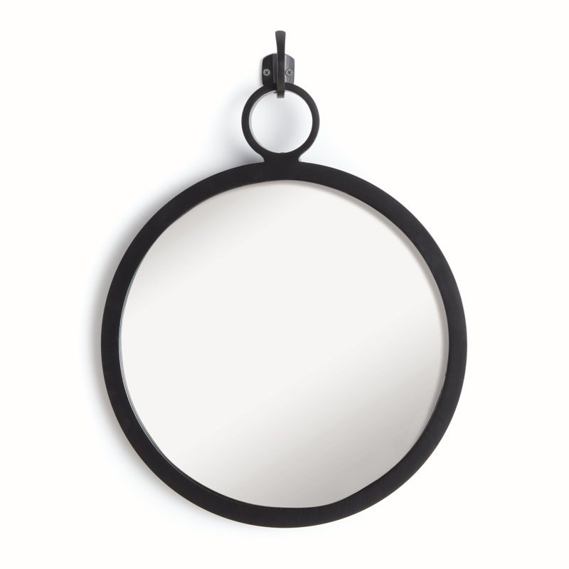 Miroir d'appoint Higgins, Noir mat