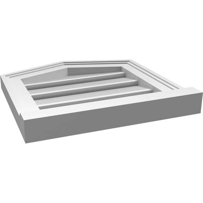 Ventilé à pignon en uréthane fonctionnel à hauteur de crête fonctionnelle 4/12, brun clair apprêté