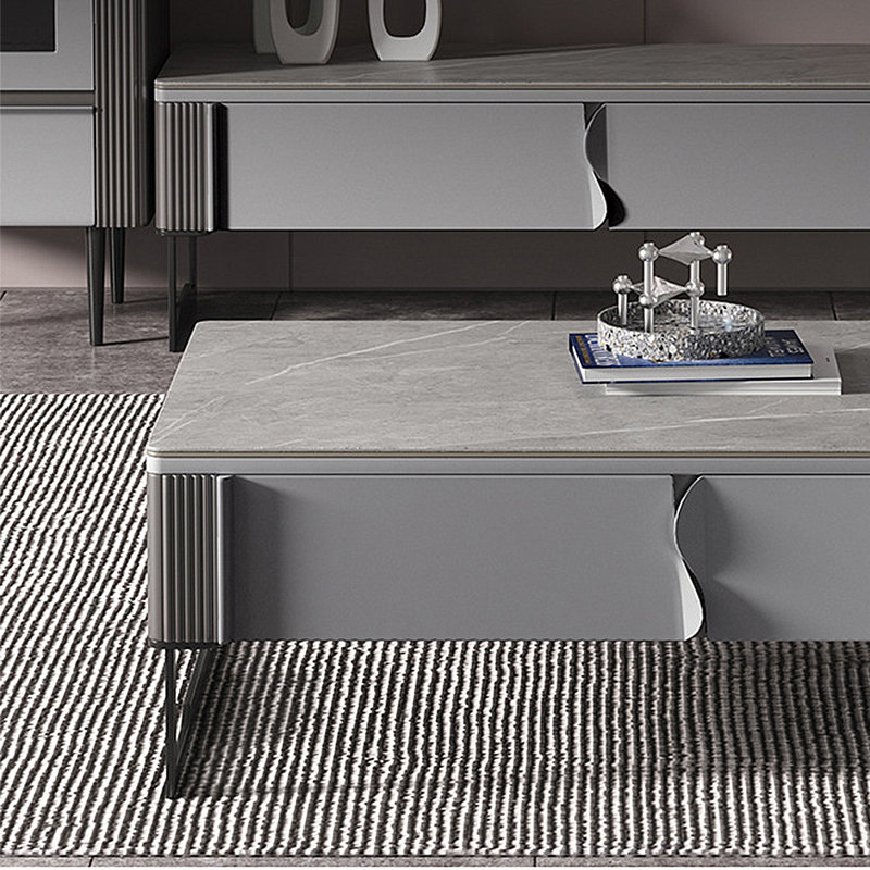 Ensemble de meuble télé moderne et simple, Gris