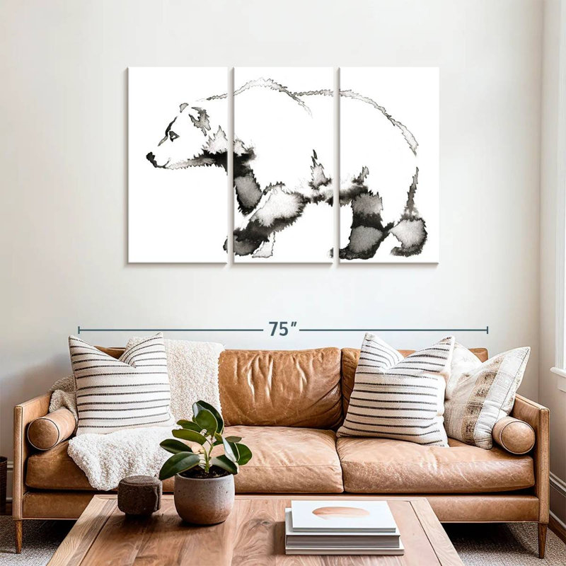 Brampt White Bear, 36" H x 57" W