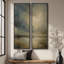 «Stormy Horizon Cloudscape Art For Room», ensemble de 2 reproductions d'art encadrées sur toile 60 po 2 pièces-654741456-654741459