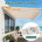 Retractable Patio Window Awning with Aluminum Frame, Acrylic Fabric-122994445-122994447