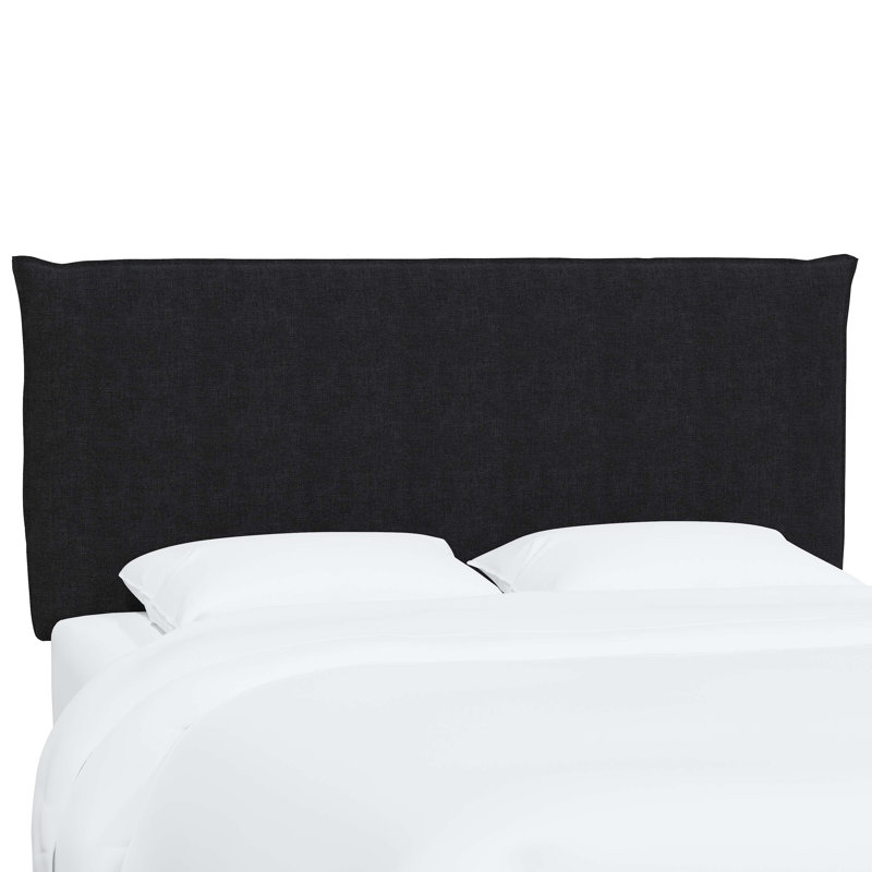 Halcyon Upholstered Headboard, California King, Classic Linen Black