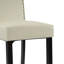Ensemble de 2 tabourets de bar, tabourets de bar rembourrés à hauteur de comptoir pour îlot de cuisine, pieds en similicuir beige, assise en similicuir en polyuréthane, capacité de poids de 300 lb-546981511