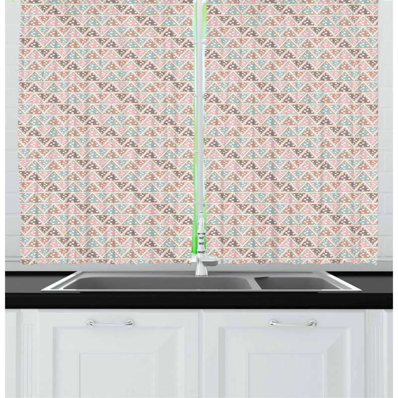 Chevron Tailored Kitchen Curtain