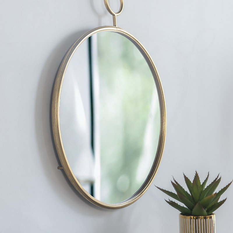 Miroir rond en fer