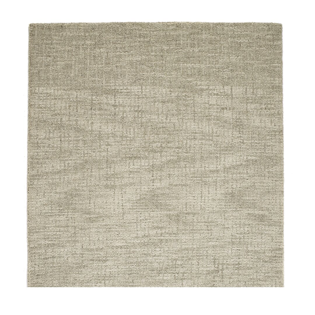 Handgefertigter Teppich Aquinnah aus Wolle in Beige