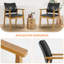 Chaise avec accoudoirs avec accoudoirs et pieds en bois massif Modern-1234168354