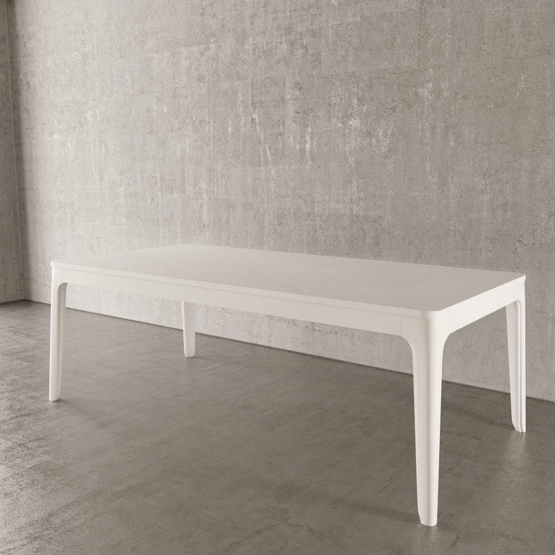 Madras Transitional Extendable Dining Table, White