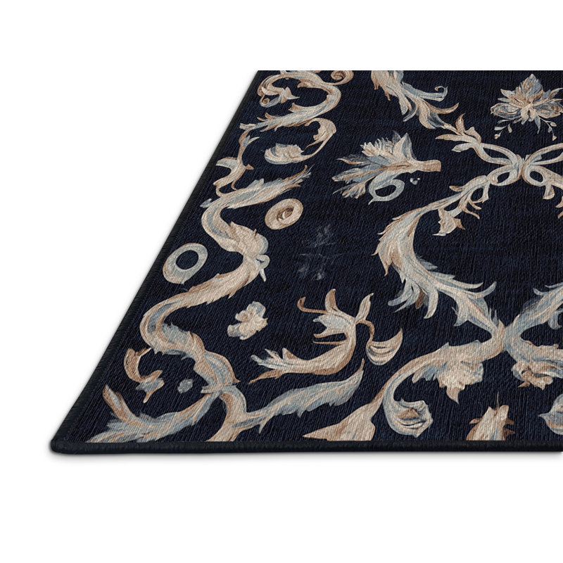 Machine Washable Gray Area Rug, Rectangle 8' x 12'