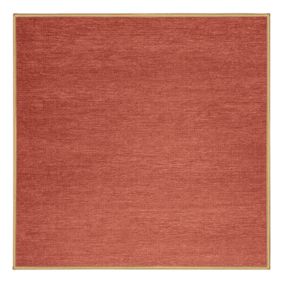 Machine Washable Solid Pink Area Rug