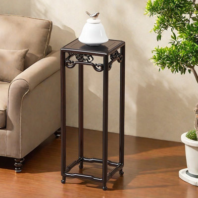 Flower rack solid wood rounded corner storage safe