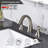 Widespread Bathroom Sink Faucets Two Handle 3 Hole Vanity Bath Faucet  With Drain Assembly-110712650