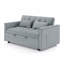 Canapé-lit polyvalent pliable de 54,33 po en 3 longueurs, canapé-lit moderne en velours, dossier réglable
