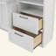 Lit escamotable mural avec placard, tiroirs et tablettes Murphy-134531718-134531716