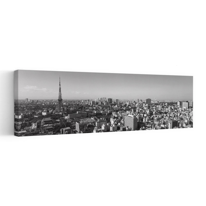 High Angle View Of A City Tokyo Japan by Mark Segal - Wrapped Canvas Panoramic Print, 50.8 cm H x 152.4 cm W
