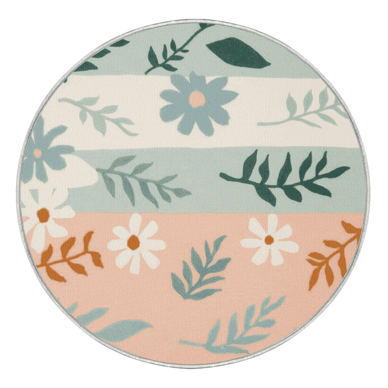 Olive Reverie Rug, Round 3'