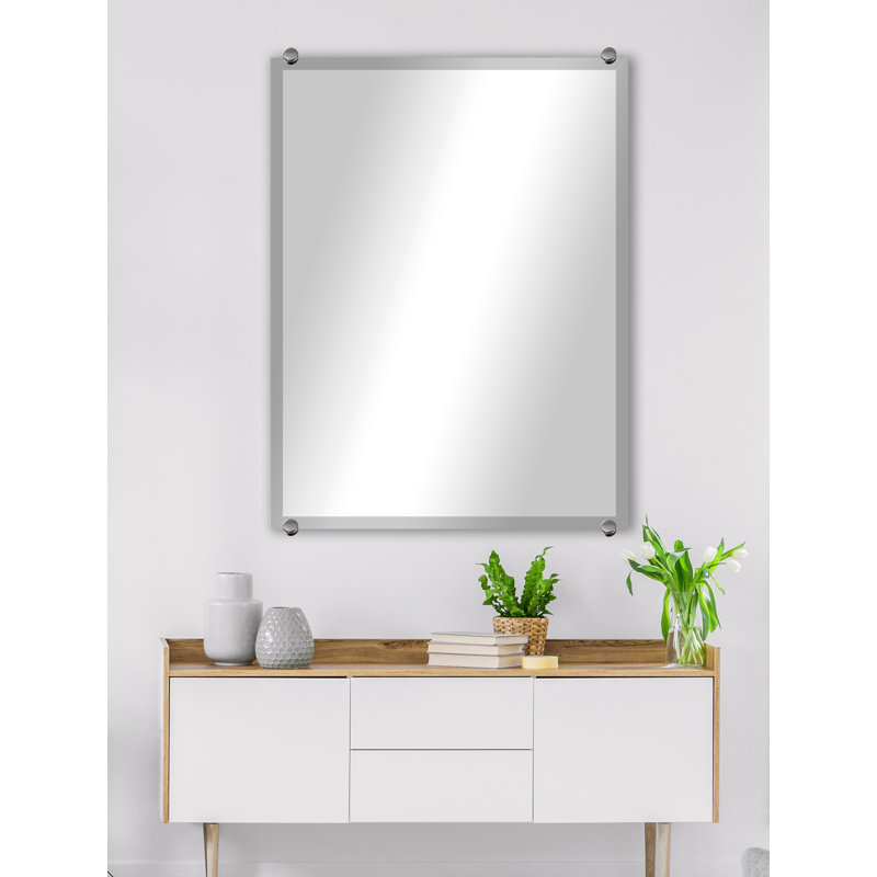 Miroir mural Mansell, 24 po x 36 po, Chrome