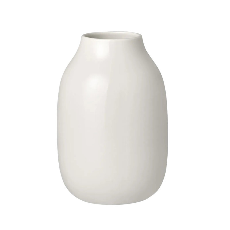 Ceramic / Porcelain Table Vase, Moonbeam, 15.2cm H x 10.1cm W x 10.1cm D