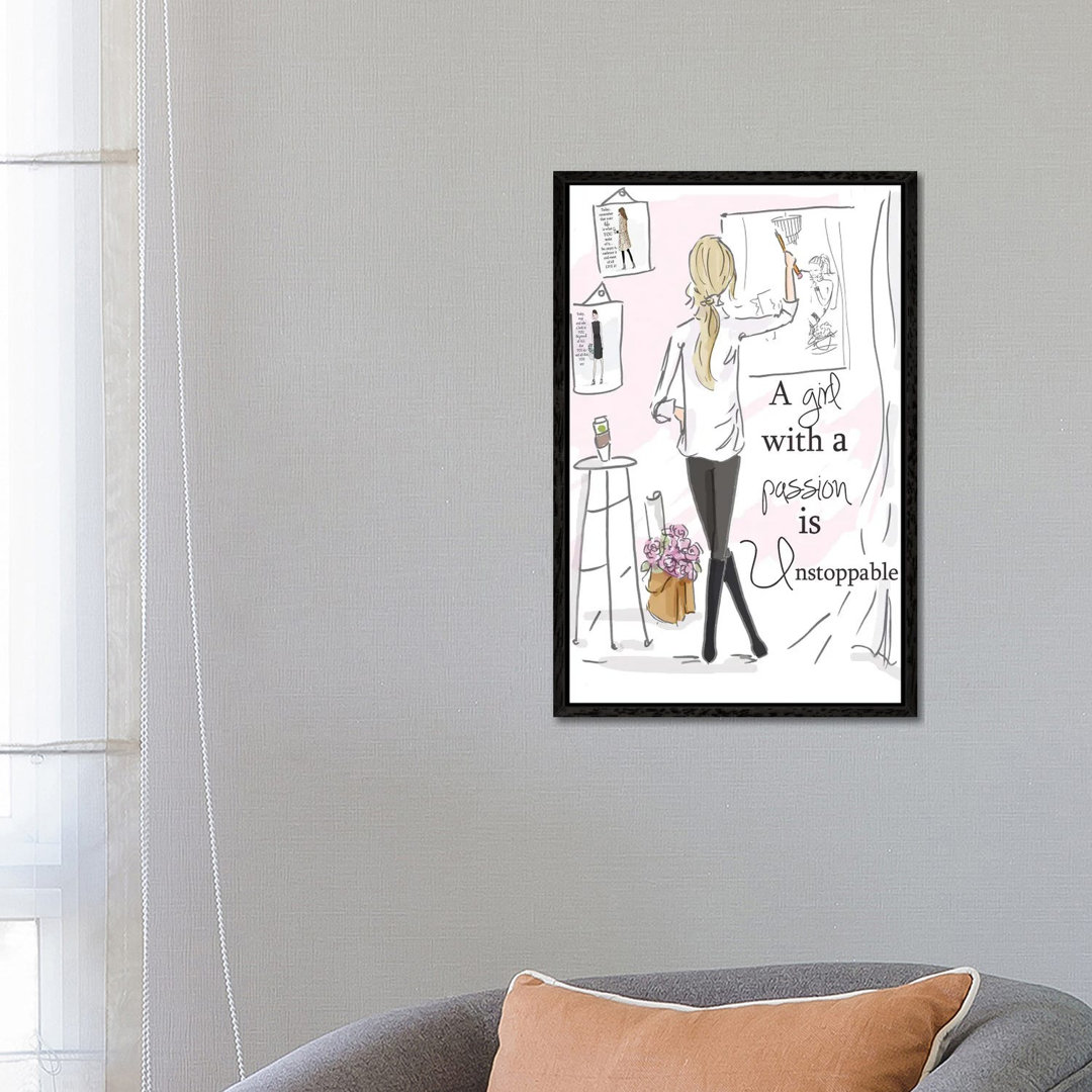 A Girl With A Passion Is... von Heather Stillufsen - Gallery-Wrapped Canvas Giclée on Canvas