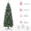 Arbre de Noël artificiel pin 6 pi - base incluse
