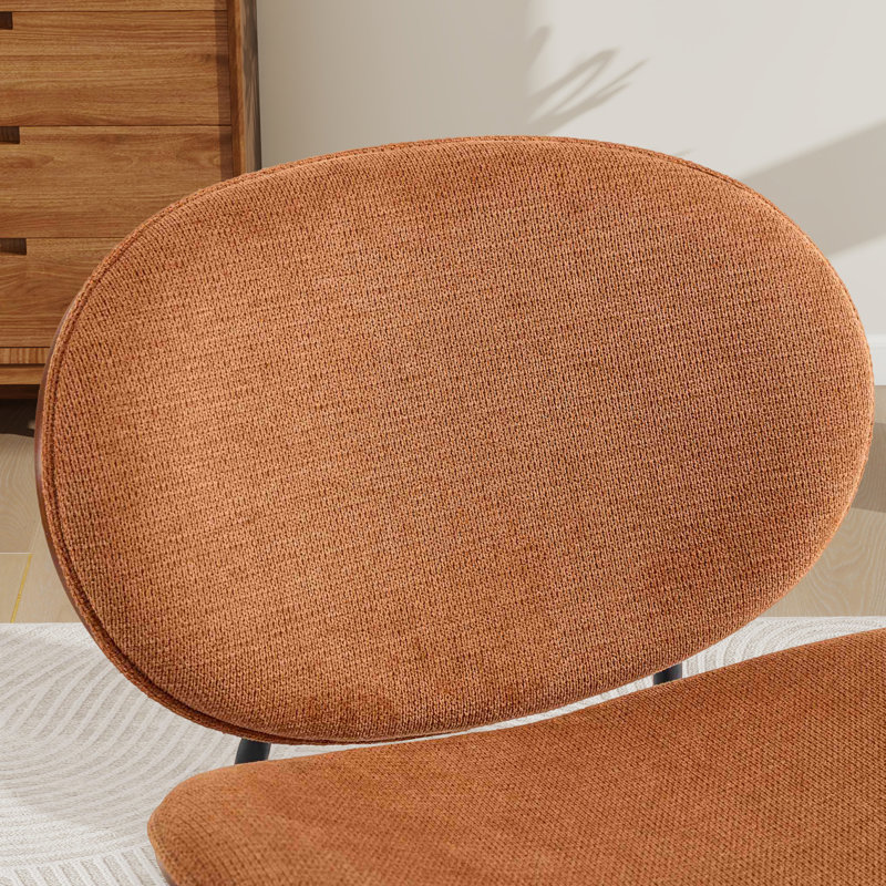Fauteuil d'appoint Mid-Century, Orange
