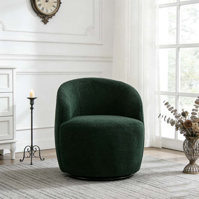 Fauteuil demi-tonneau Teddy, Vert