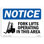 Fork Lifts Operating In This Area Plastic Sign 14" X 10"