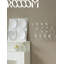 Portemanteau Mid-Century moderne - crochets muraux avec boules en bois massif, cintre décoratif pour la maison, la chambre à coucher, le vestibule-871240754