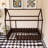 Wood Bed House Bed Frame With Fence-207616643-207616654