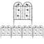 25.6'' H x 21.4'' W Black Metal Fence Panels Included