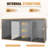 260 Gallons Outdoor Resin Lockable Deck Box With Removable Divider-119450862