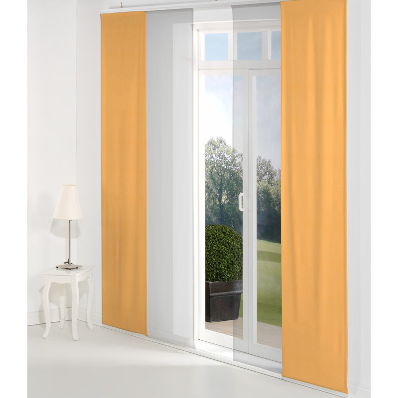 Room Darkening Sliding Panel Panel, 225cm H x 60cm W, Apricot