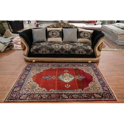 Pictorial Vegetable Dye Traditional Rug 4x7