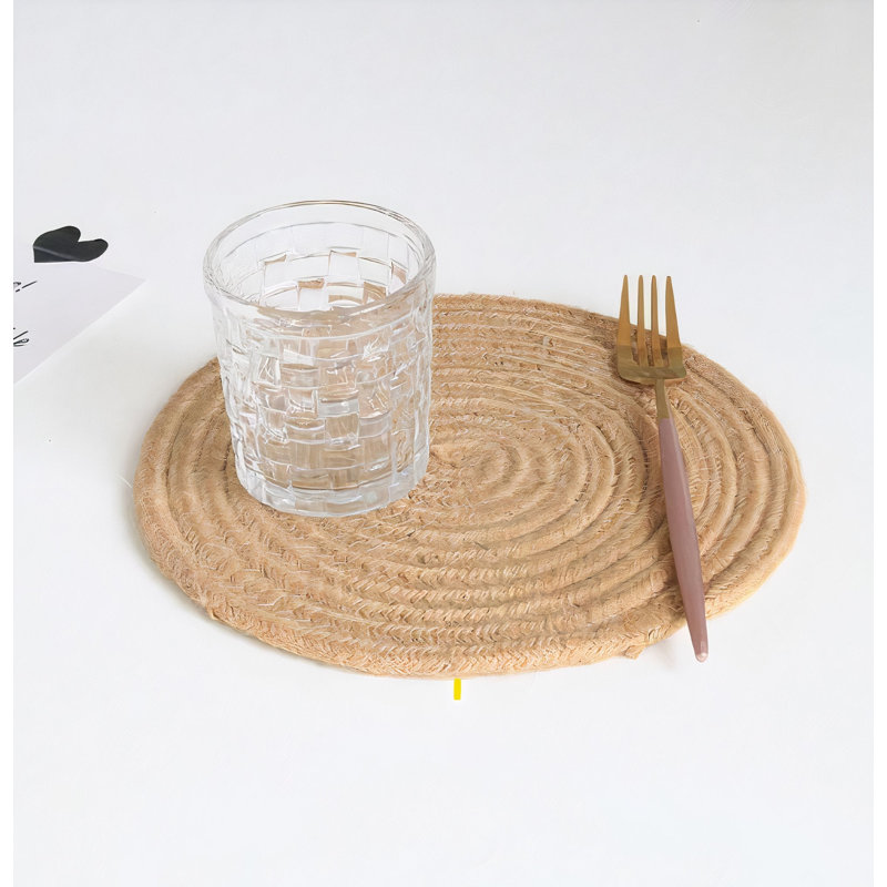 Napperon rond en jute