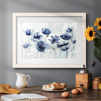 Indigo Spring Awakening - impression encadrée rustique avec tableau mat