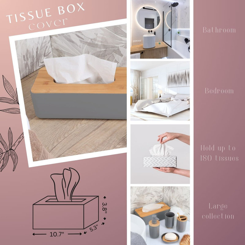 Groene Geruite Tissue Box Houder, Kleurrijke Vierkante